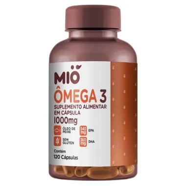 Kit 2 &Ocirc;mega 3 1000mg Mi&oacute; com 120 C&aacute;psulas