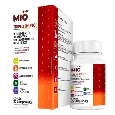 Kit 2 Triplo Imuno Mi&oacute; 30 Comprimidos Revestidos