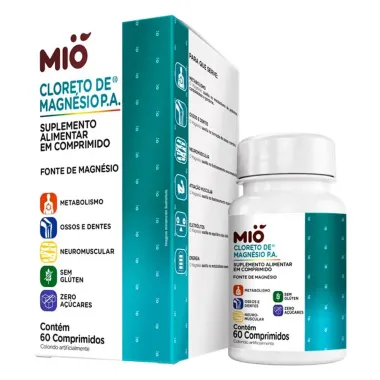 Kit 2 Cloreto de Magn&eacute;sio P.A. Mi&oacute; 60 Comprimidos