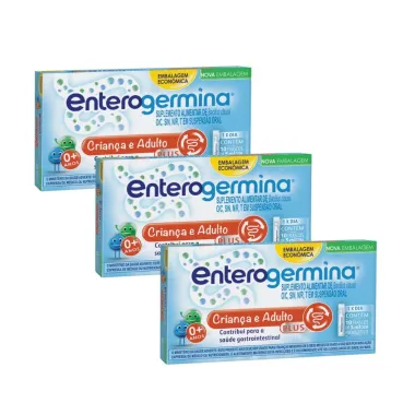 Kit 3 Enterogermina Plus com 10 Frascos de 5ml cada