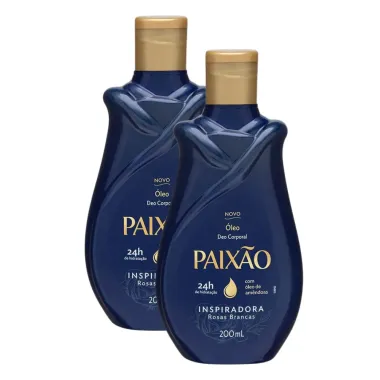 Kit 2 Óleo Corporal de Amêndoas Paixão Inspiradora Ação Desodorante 200ml