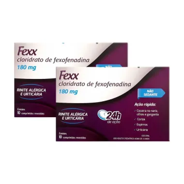 Kit 2 Fexx 180mg com 10 Comprimidos