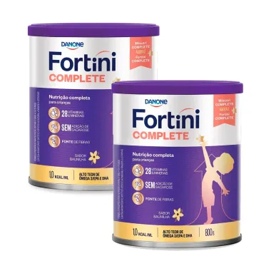 Kit 2 Fortini Complete Baunilha 800g