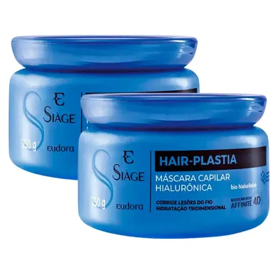 Kit 2 M&aacute;scara Capilar Si&agrave;ge Hair-Plastia 250g