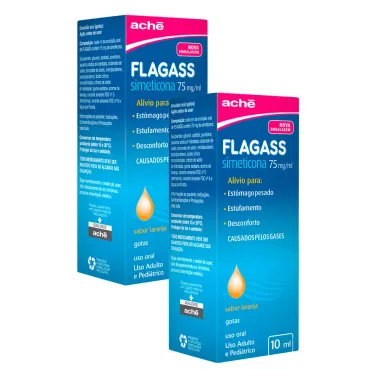 Kit 2 Flagass 75mg/ml Gotas com 10ml