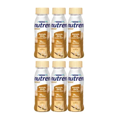 Kit 6 Nutren Senior Complemento Alimentar Baunilha 200ml