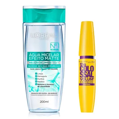Kit Água Micelar Efeito Matte L'Oréal  Frente