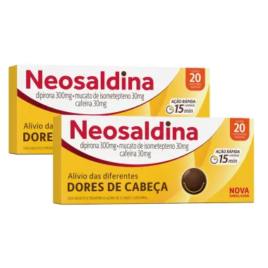 Kit 2 Neosaldina Drágeas com 20 Unidades