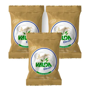 Kit 3 Pastilha Valda Classic 12g