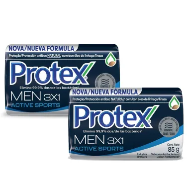 Kit 2 Sabonete em Barra Protex Men Sport 85g