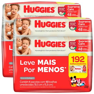 Toalha Umedecida Huggies Pacote