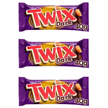 Kit 3 Chocolate Twix Dark 40g