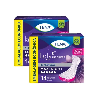 Kit 2 Absorvente para Incontinência Urinária Tena Lady
