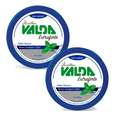 Kit 2 Pastilha Valda Extra Forte 50g