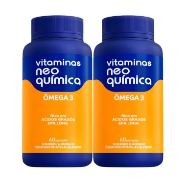 Kit 2 Vitamina Neo Química Ômega 3 60 Cápsulas