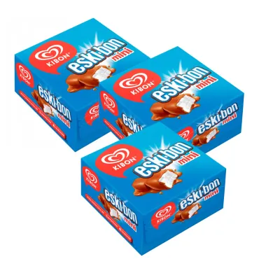 Kit 3 Picolé Kibon Eskibon Mini 12 Unidades
