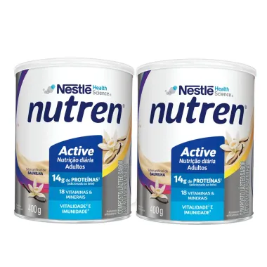 Kit 2 Nutren Active Baunilha Complemento Alimentar 400g