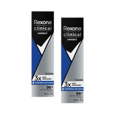 Kit 2 Desodorante Rexona Men Clinical