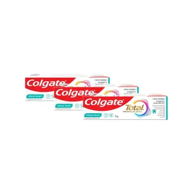 Kit 3 Creme Dental Colgate Total 12 Advanced Fresh Gel 90g