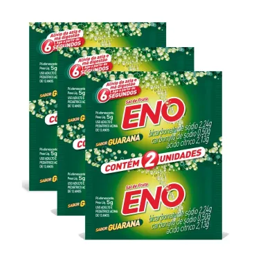 Kit 3 Sal de Fruta Eno Sabor Guaraná