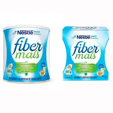 Kit Fibras FiberMais Sem Sabor Suplemento Alimentar 260g  e Fibras FiberMais Sem Sabor Suplemento Alimentar 50g