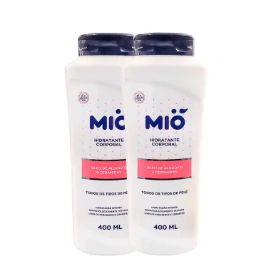 Kit 2 Loção Hidratante Mió Óleo de Algodão e Ceramidas 400ml