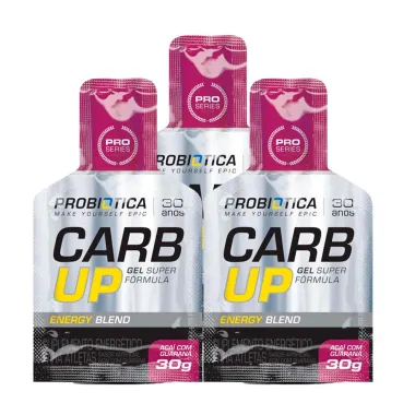 Kit 3 Carb Up Probiótica Açaí com Guaraná Gel 30g
