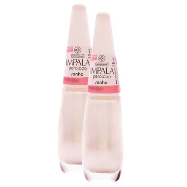 Kit 2 Esmalte Impala Cor Sonho Perolado com 7,5ml