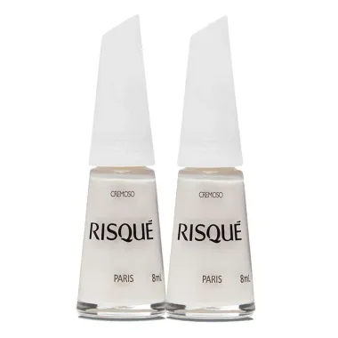 Kit 2 Esmalte Risqu&eacute; Cor Paris Hipoalerg&ecirc;nico com 8ml