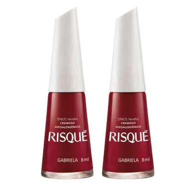 Esmalte Risqué Cor Gabriela Hipoalergênico com 8ml