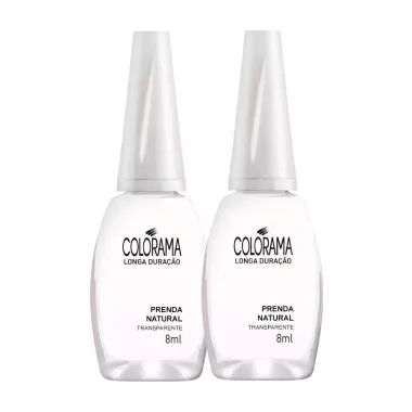 Kit 2 Esmalte Colorama Natural Cor Prenda Natural com 8ml