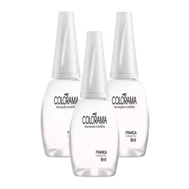 Kit 3 Esmalte Colorama Cor França com 8ml