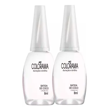 Kit 2 Esmalte Colorama Cor Batida de Coco com 8ml