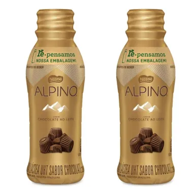 Kit 2 Bebida Lactea Alpino Nestlé 280ml