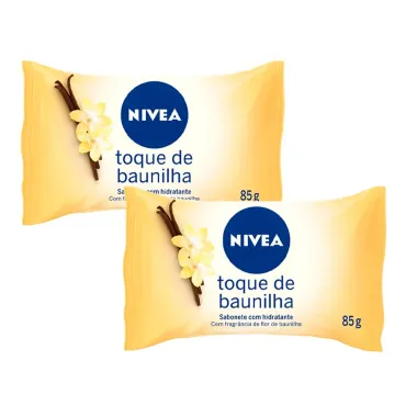 Kit 2 Sabonete em Barra Nivea Toque de Baunilha 85g