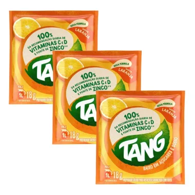 Suco em P&oacute; Tang Laranja 18g