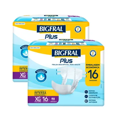 Kit 2 Fralda Bigfral Plus