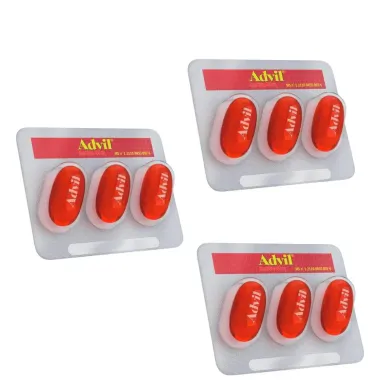 Kit 3 Advil 400mg Cartela com 3 Cápsulas Líquidas