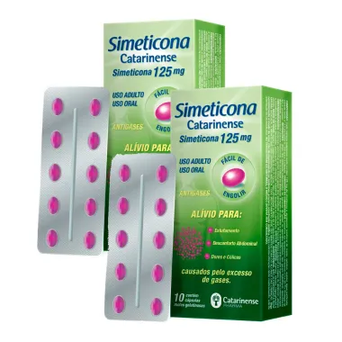 Kit 3 Simeticona 125mg Catarinense com 10 Cápsulas Gelatinosas Moles