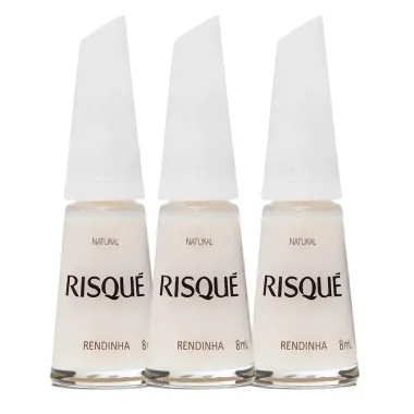Kit 3 Esmalte Risqué Rendas do Brasil Rendinha 8ml