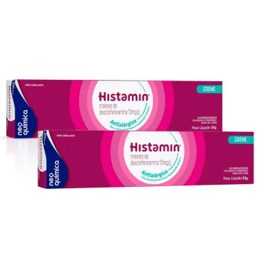 Kit 2 Histamin 10mg/g Creme Antialérgico 30g