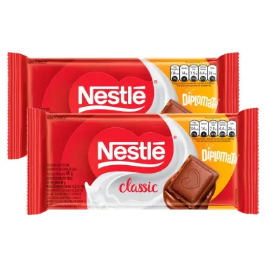 Kit 2 Chocolate Nestl&eacute; Classic Diplomata 80g