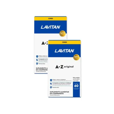 Kit 2 Lavitan AZ Original Suplemento Alimentar com 60 Comprimidos