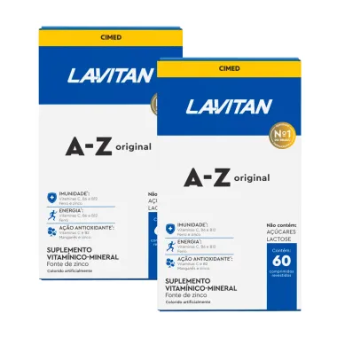 Kit 2 Lavitan A-Z com 60 Comprimidos