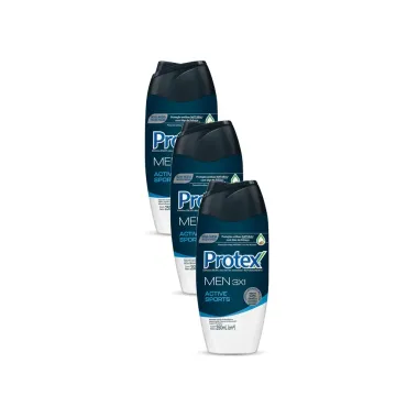Kit 3 Sabonete L&iacute;quido Protex For Men Sport com 250ml