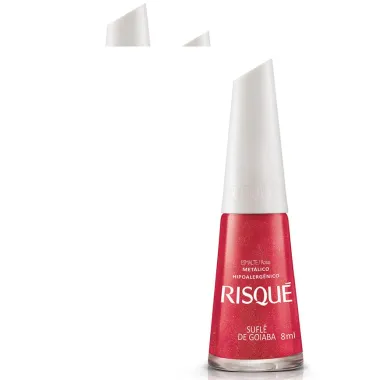 Kit 3 Esmalte Risqué Cor Suflê de Goiaba Hipoalergênico com 8ml