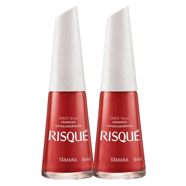 Kit 2 Esmalte Risqué Cor Tamara 8ml