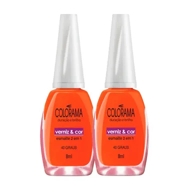 Kit 2 Esmalte Colorama Cor 40 Graus com 8ml