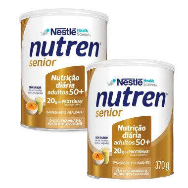 Kit Nutren Senior Complemento Alimentar Sem Sabor 370g