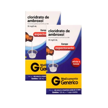Kit 2 Ambroxol 30mg/5ml Cimed Genérico Xarope Adulto com 120ml